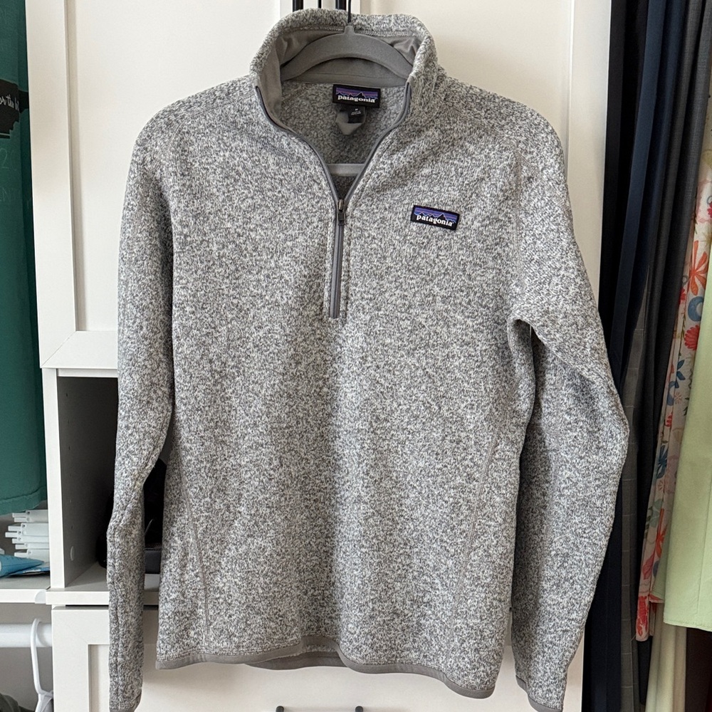 Patagonia Women’s Better Sweater Half Zip in Birch White
